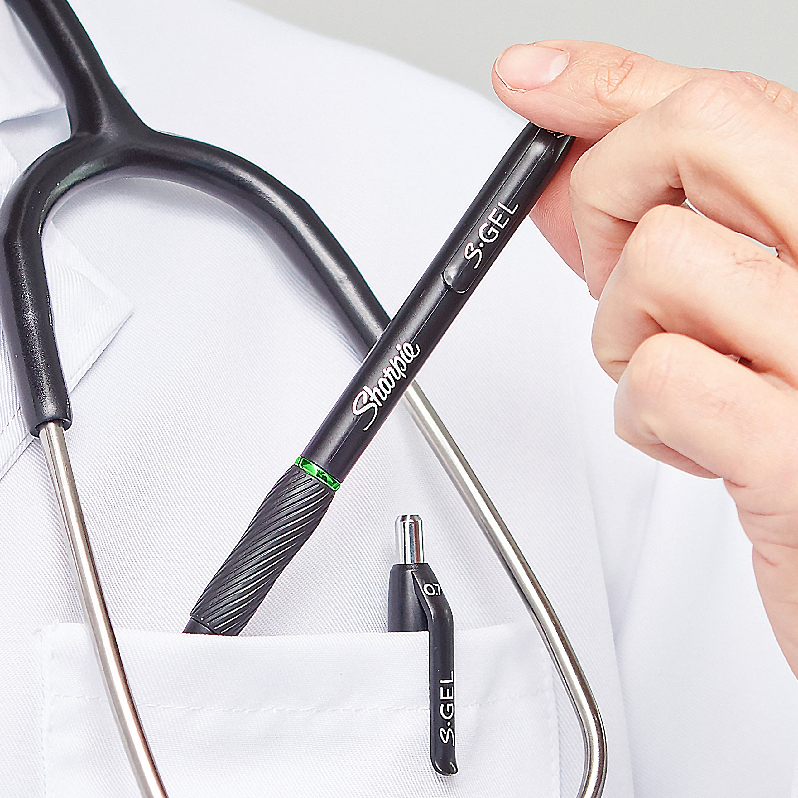 Sharpie S-Gel Gel Pens Medium Point (0.7mm) Red Ink Gel Pen 12 Count