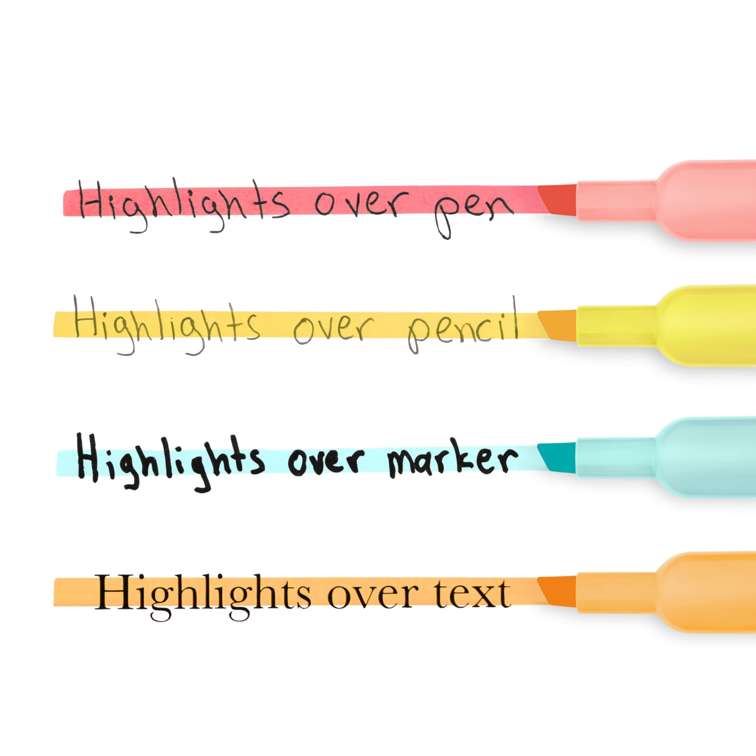 Sharpie Tank Highlighters Mild Pastel Colors Assorted Chisel Tip 12 Count