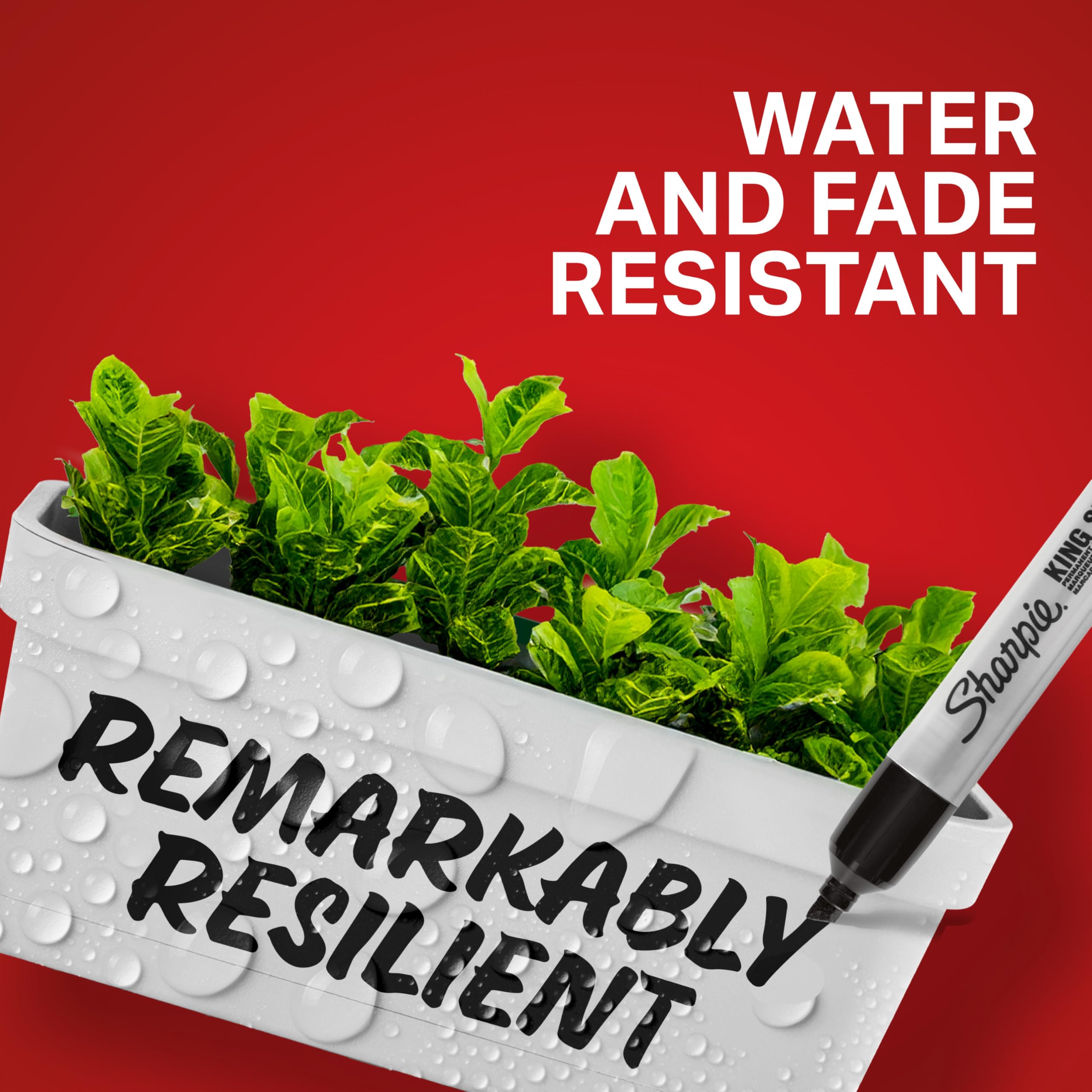 Sharpie King Size Permanent Markers Chisel Tip Markers for Work & Industrial Use 12 Count