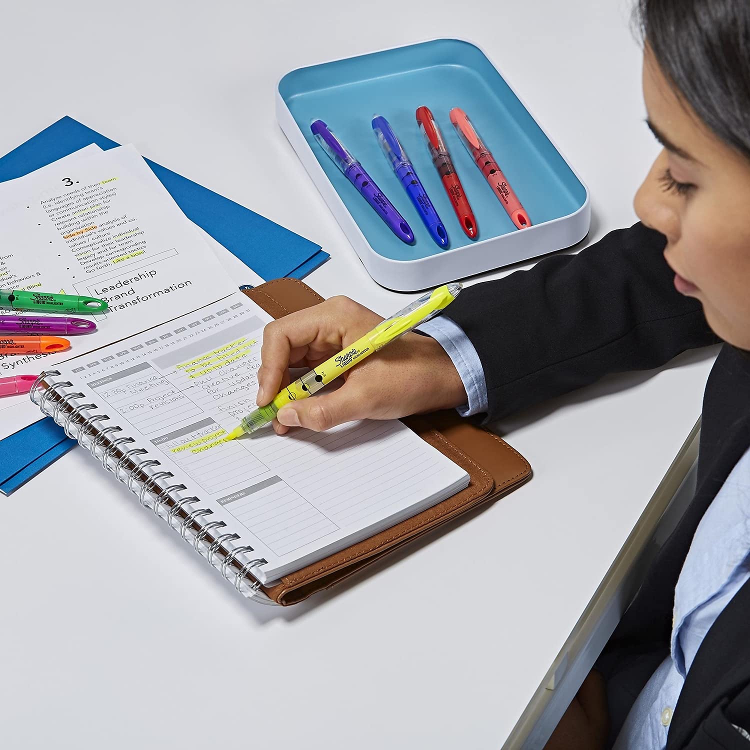 Sharpie Liquid Highlighters, Chisel Tip, Assorted Colors, 10 Count - Journaling, School, Study Supplies