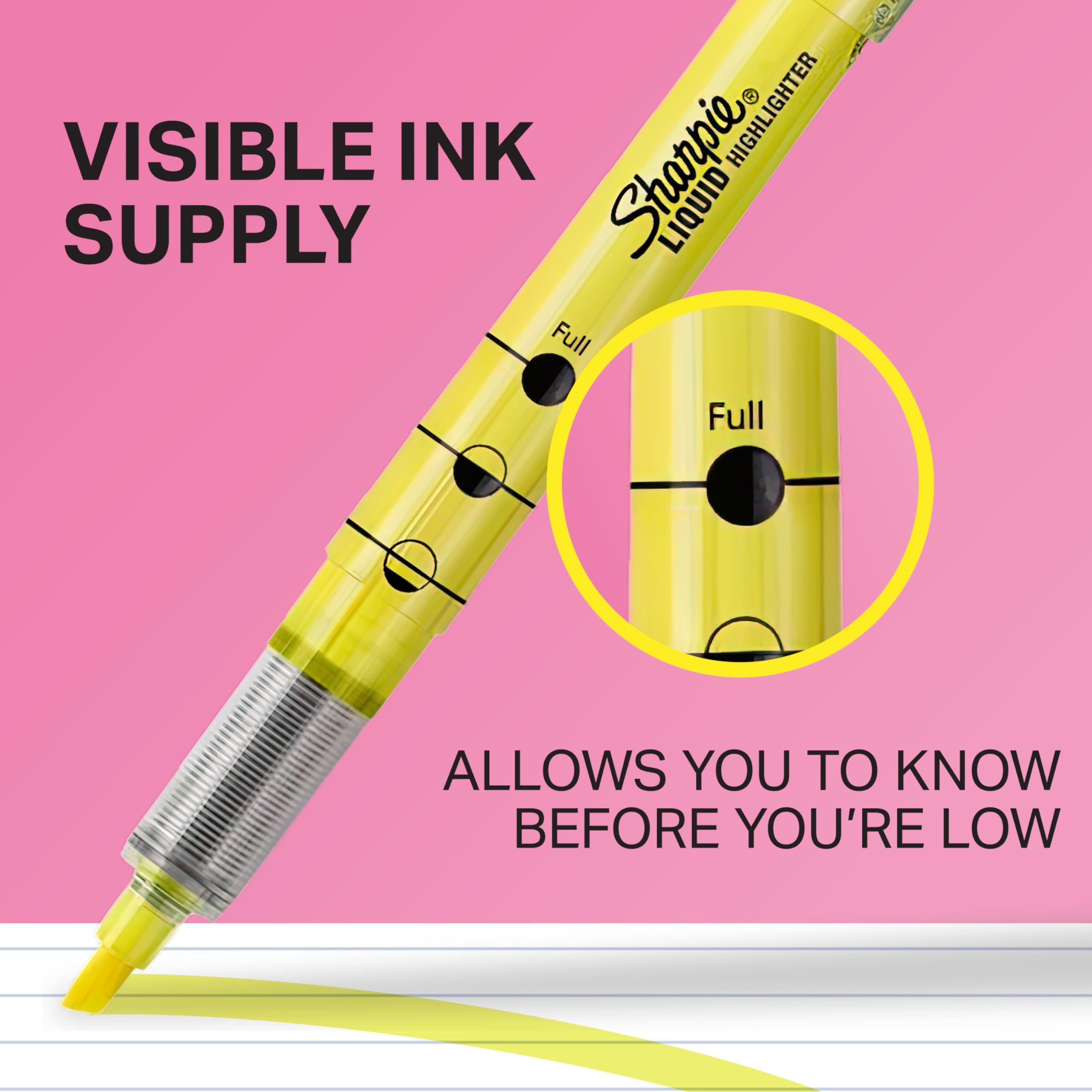 Sharpie Liquid Highlighters, Chisel Tip, Assorted Colors, 10 Count - Journaling, School, Study Supplies