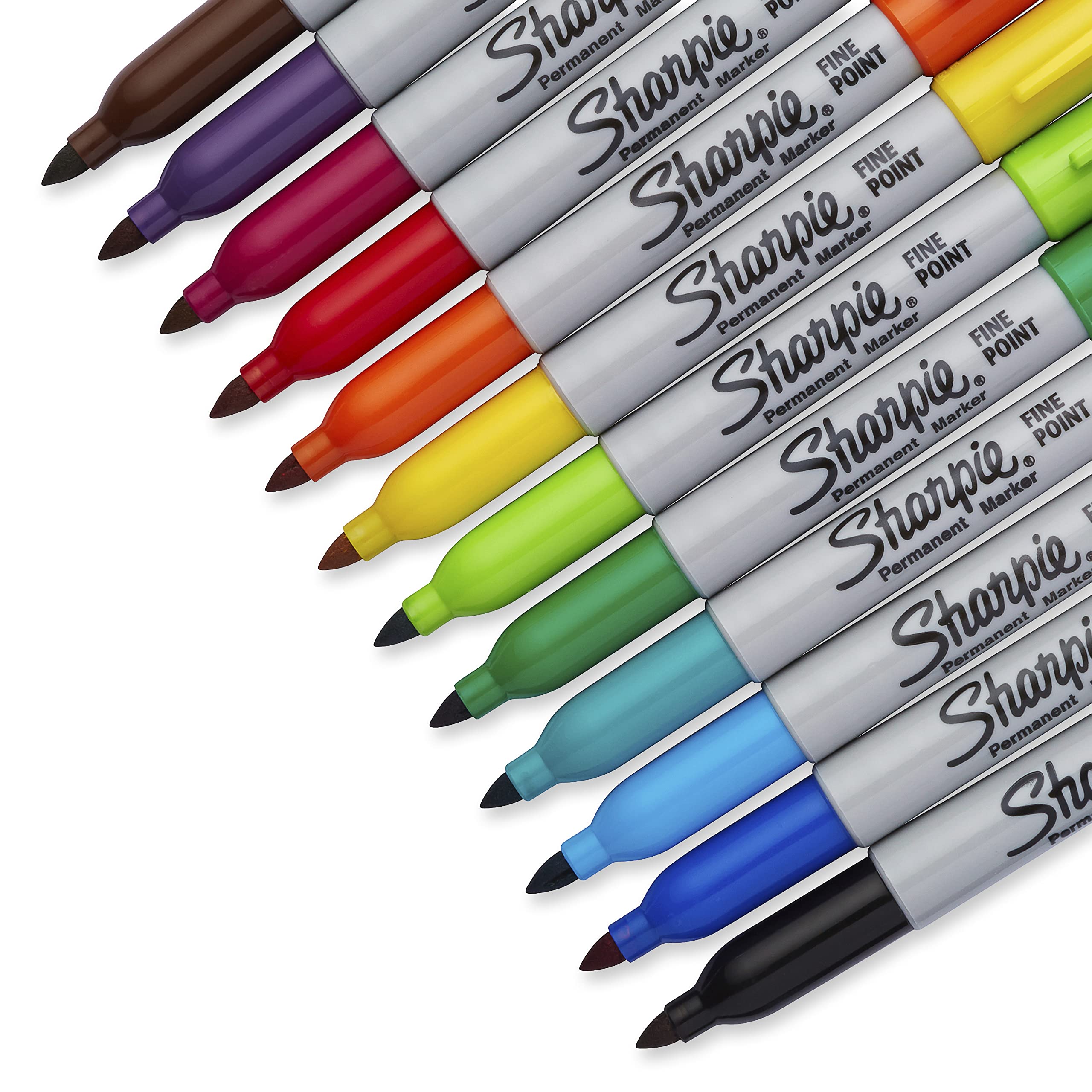 Sharpie Color Burst Permanent Markers, Fine Point, Assorted, 24 Pack (1949557)
