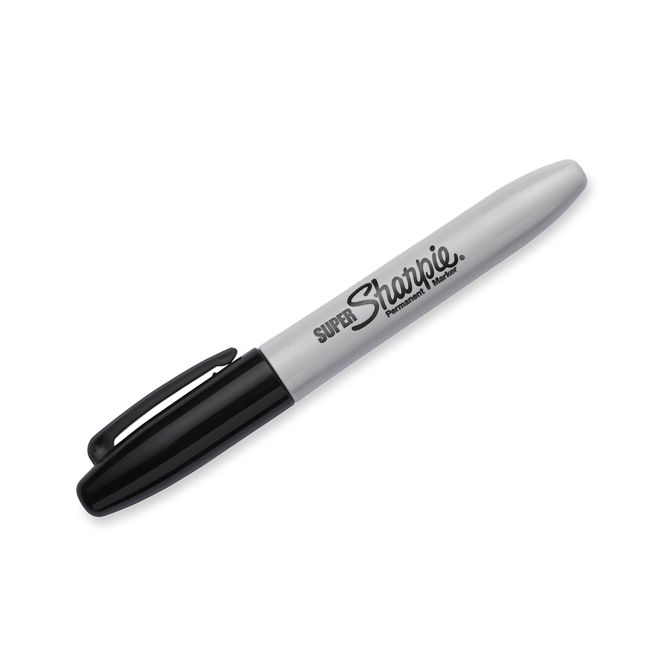 Sharpie Super Permanent Markers, Fine Point, Black, 12 Count