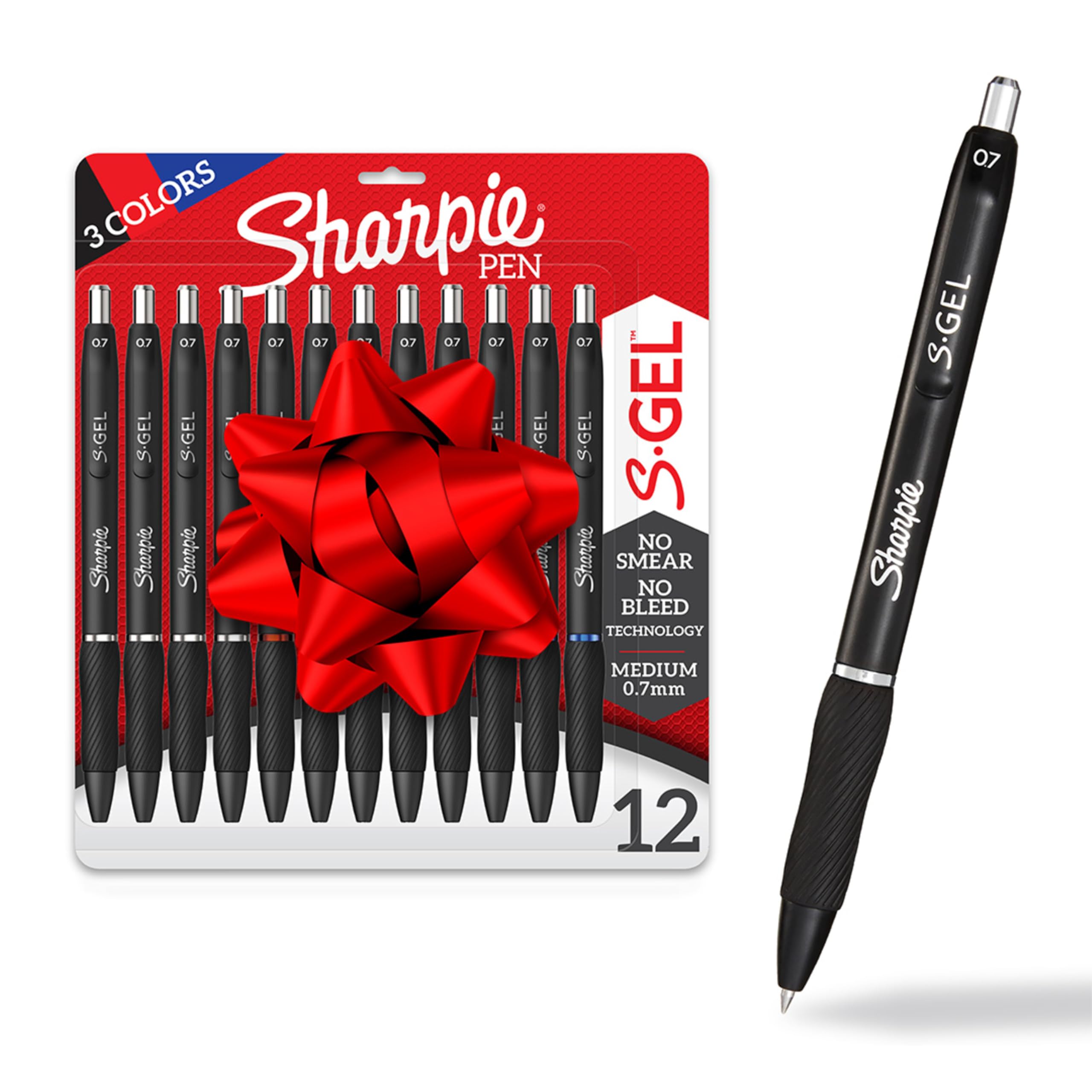 Sharpie S-Gel Gel Pens Writing Drawing Coloring Gel Pens For Journaling Medium Point Pen(0.7Mm) Assorted Colors 12 Count